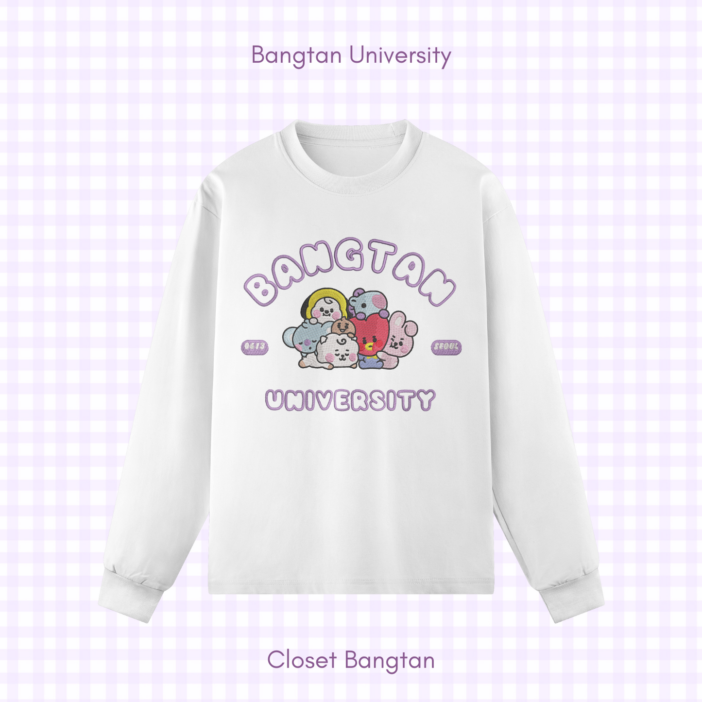 Bangtan University Embroidery Sweatshirt