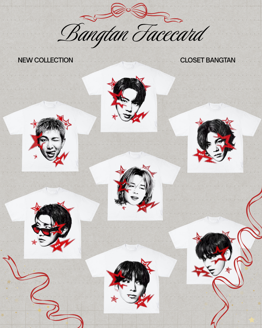🎀 Bangtan Facecard Tee ⭐❤️