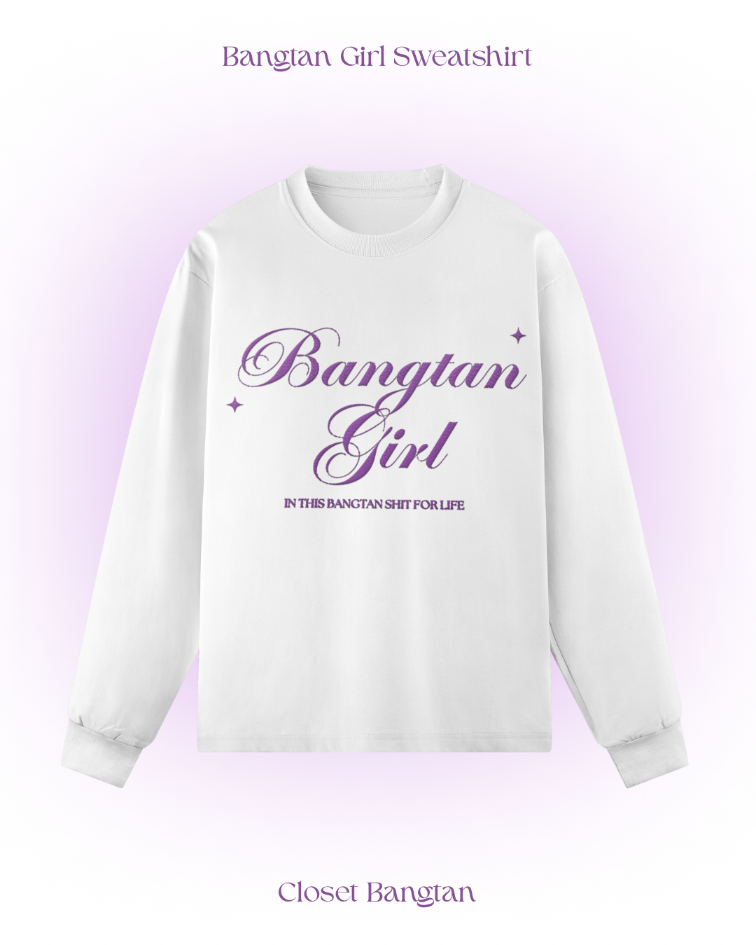 Bangtan Girl Embroidery Sweatshirt