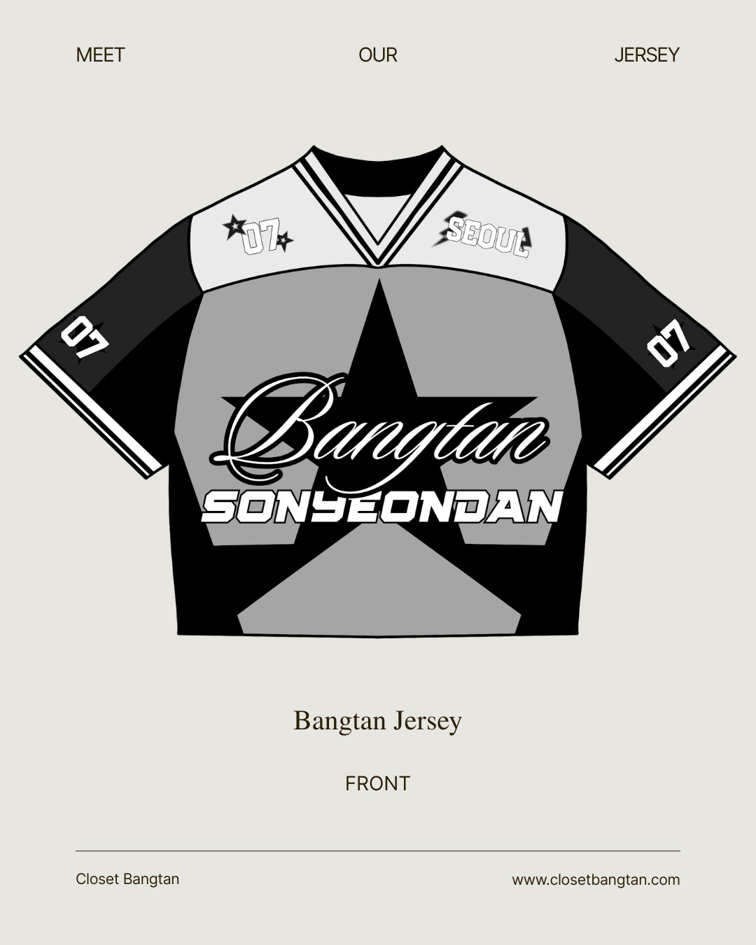 Bangtan Jersey (Preorder Only)
