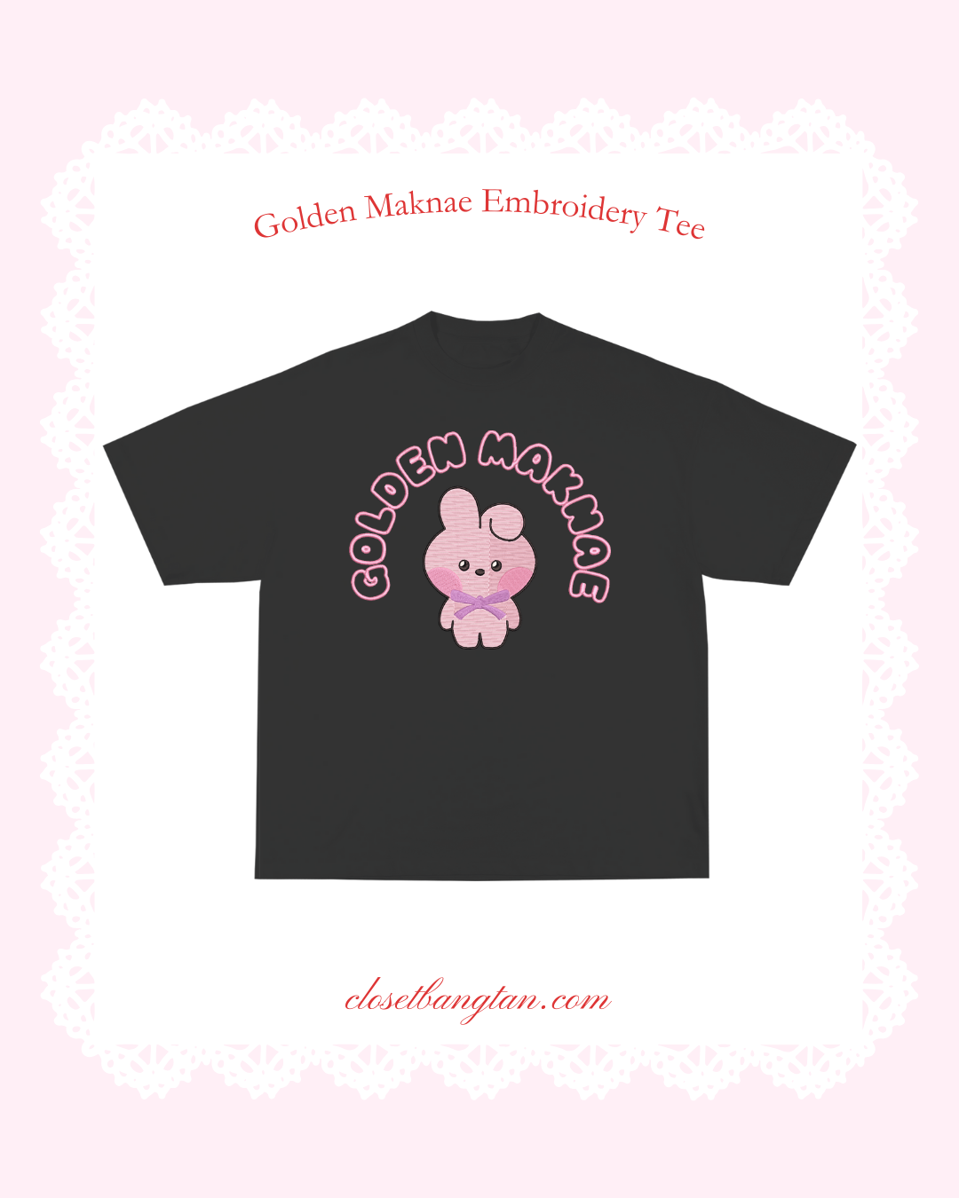 Golden Maknae Embroidery T-shirt